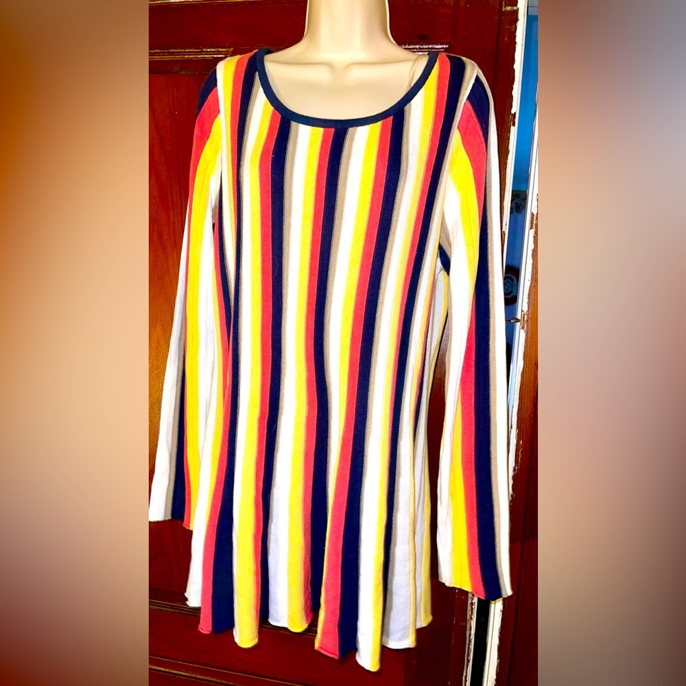 Preswick & Moore Striped Sweater. Size XL EUC